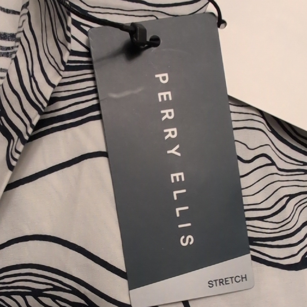 Perry Ellis Button Up Abstract Print - Picture 9 of 9